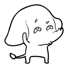 cartoon elephant remembering