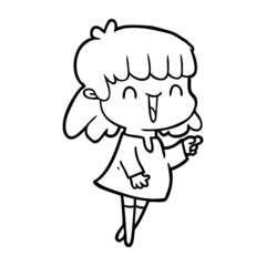 cartoon woman