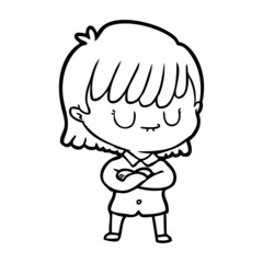 Obraz premium cartoon woman