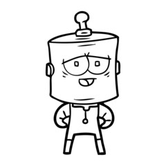 cartoon robot