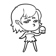 cartoon vampire girl