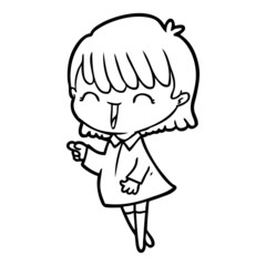 cartoon woman