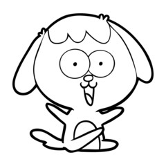 cute cartoon dog