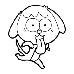 cute cartoon dog
