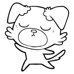 cute cartoon dog