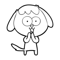 cute cartoon dog
