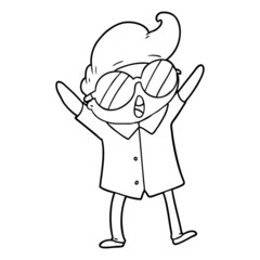 cartoon boy wearing spectacles