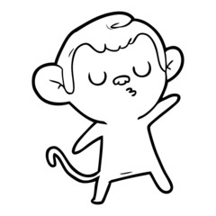 Fototapeta premium cartoon monkey