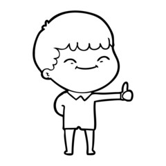 cartoon happy boy