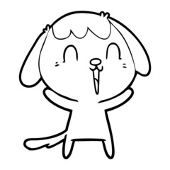 cute cartoon dog