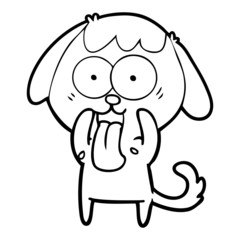 cute cartoon dog
