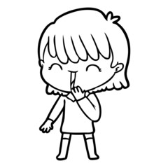 cartoon woman