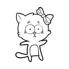 Fototapeta premium cartoon cat