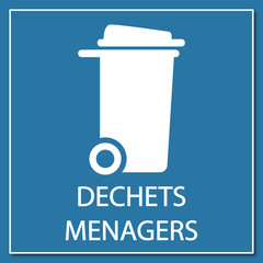 Logo déchets ménagers.
