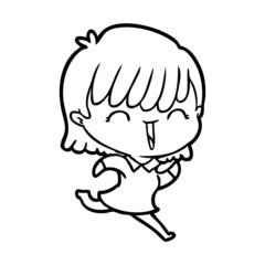 cartoon woman