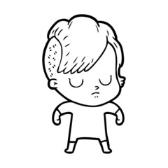 cartoon woman