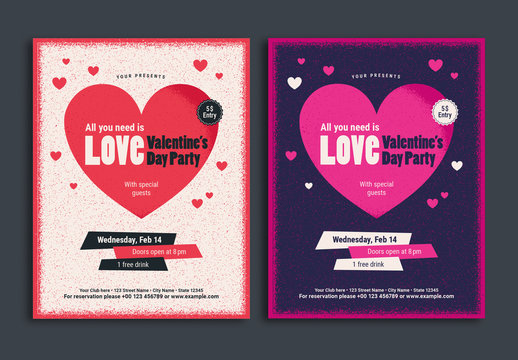 Valentine's Day Party Flyer