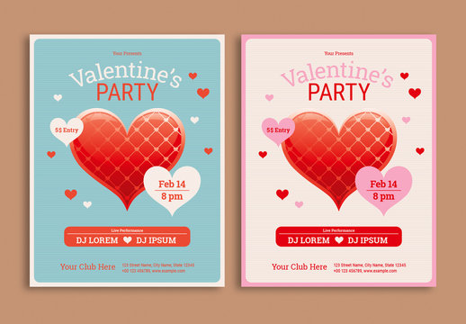Valentine's Day Party Flyer
