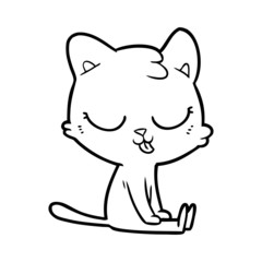 Fototapeta premium cartoon cat