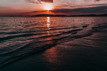 Ao nang beach sunset