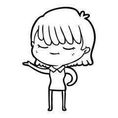 cartoon woman