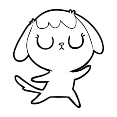 cute cartoon dog