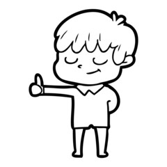 cartoon happy boy