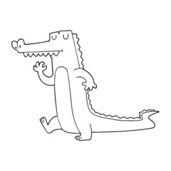 cartoon crocodile