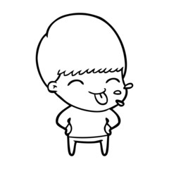 funny cartoon boy