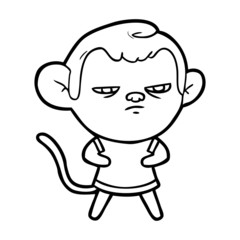 Obraz premium cartoon monkey