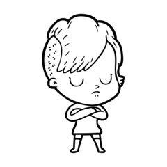 cartoon woman