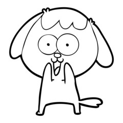 cute cartoon dog