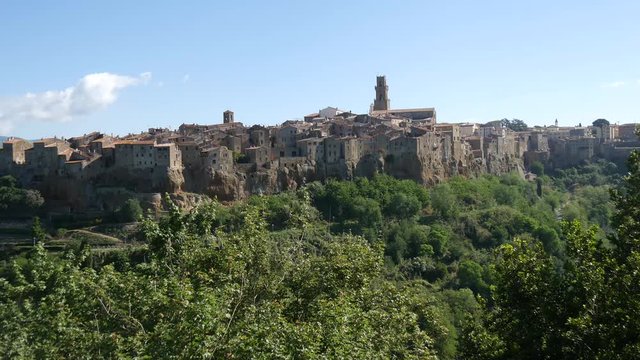 Panorama della campagna di Pitigliano in Toscana