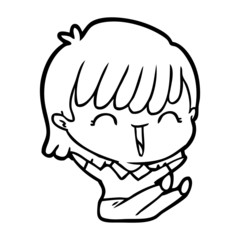 cartoon woman
