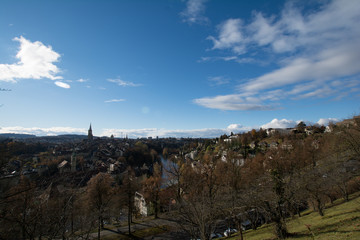 Landscape view of the ciry of Bern, Switzerland