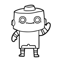 cartoon robot