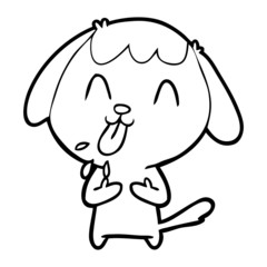 cute cartoon dog