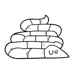 cartoon sleepy snake