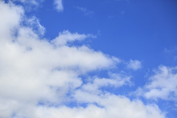 Blue sky with white clouds