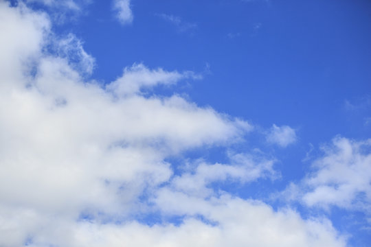 Blue sky with white clouds