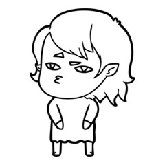 cartoon vampire girl