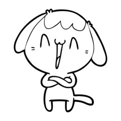 cute cartoon dog