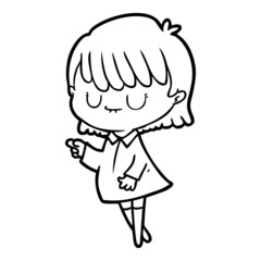 cartoon woman