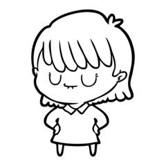 cartoon woman