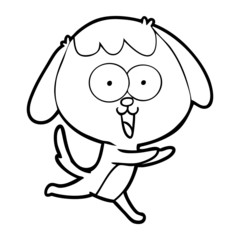 cute cartoon dog