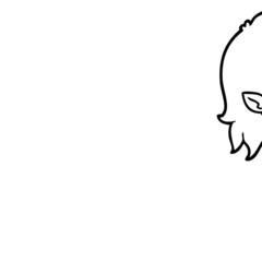 cartoon laughing vampire girl