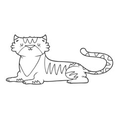 cartoon tiger