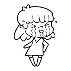 cartoon woman