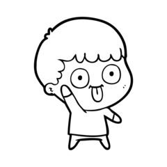 cartoon dumb kid