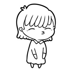 cartoon woman